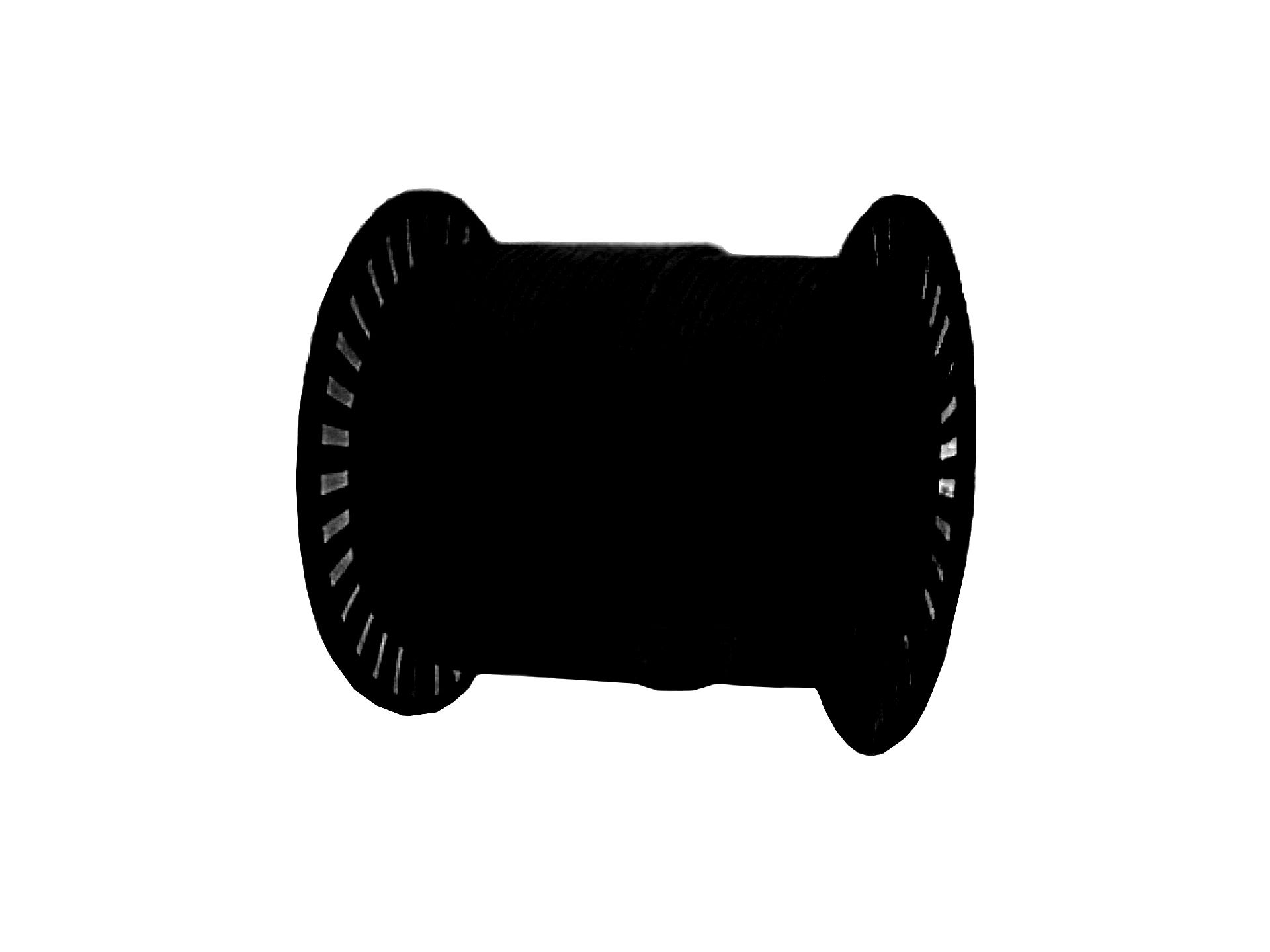 Шнур текстильный полипропиленовый на катушке чёрный 3,0
