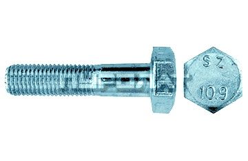 Болт DIN  931 M 10x 40 10.9 оцинк / ГОСТ 7798-70 / ГОСТ 7805-70