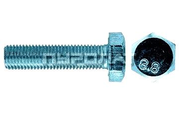 Болт DIN  961 M 12x1,25x 60  8.8 оцинк / ГОСТ 7798-70 / ГОСТ 7805-70