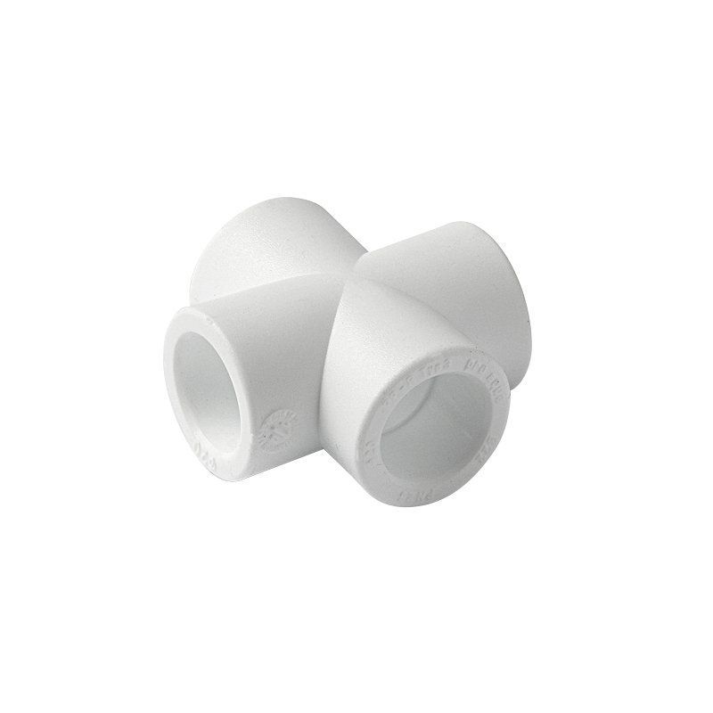 Крестовина ПП 20 PN 25, белая, Pro Aqua PA17008P