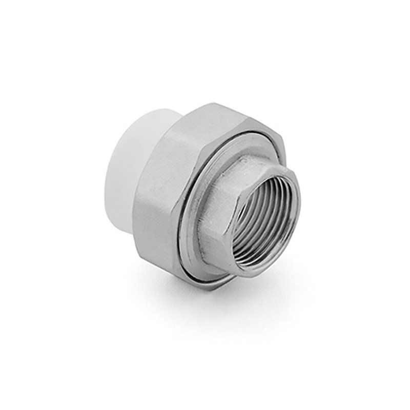 Муфта комбинированная ПП 20-1/2'' PN 25, разъёмная, с внутренней резьбой, белая, РосТурПласт 10615