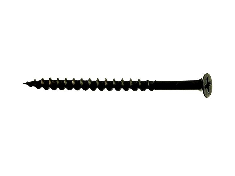 Саморезы с потайной головкой, крестообразным шлицем Phillips 2, острым наконечником, крупная резьба,оксидированные (кг) КНР 3,8 х 64