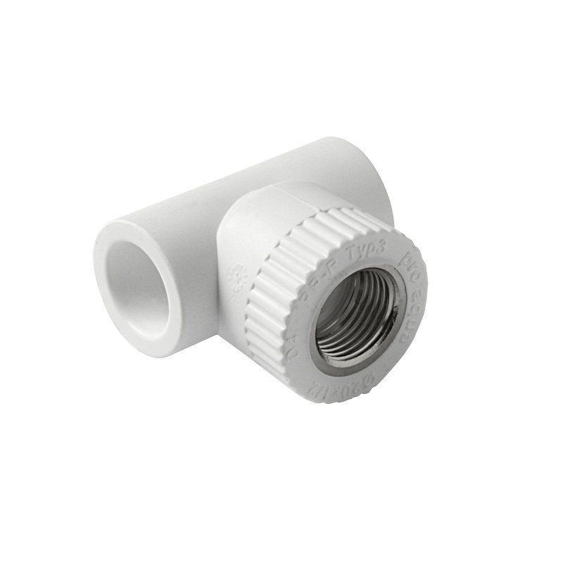 Тройник комбинированный ПП 32-1/2'' PN 25, с внутренней резьбой, белый, Pro Aqua PA24015