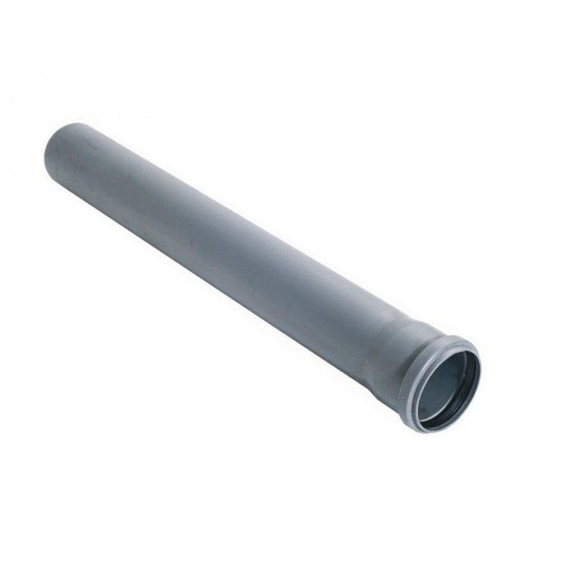 Труба ПП (полипропилен) для канализации DN 110, длина 150, стенка 2,7мм, с уплотнительным кольцом, Ростурпласт