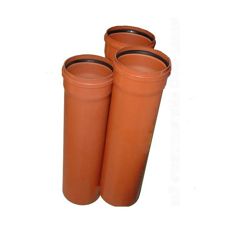 Труба ПВХ (поливинилхлорид) для наружной канализациии Дн 110, длина 1000мм, стенка 3,2мм, SN4